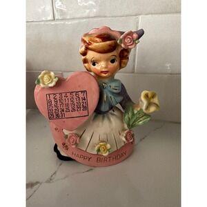 Vintage Bristol Happy Birthday Calendar Girl